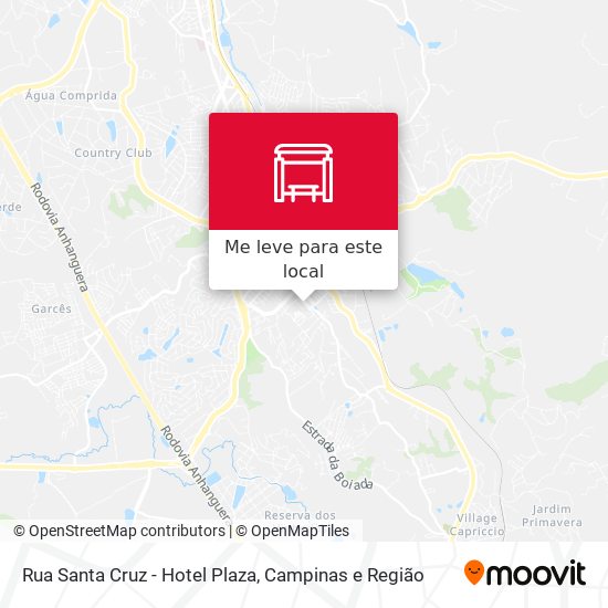 Rua Santa Cruz - Hotel Plaza mapa