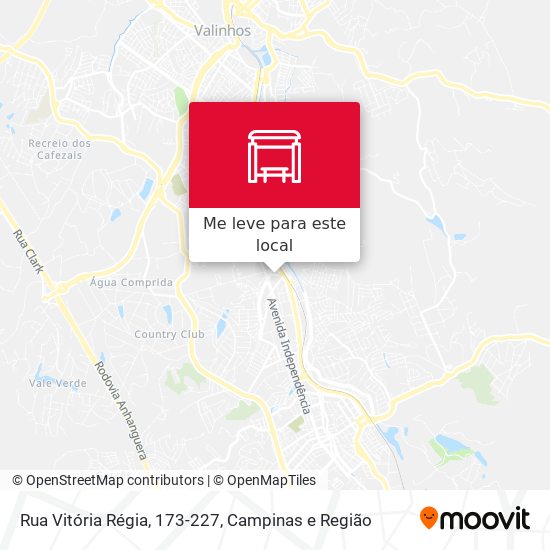 Rua Vitória Régia, 173-227 mapa