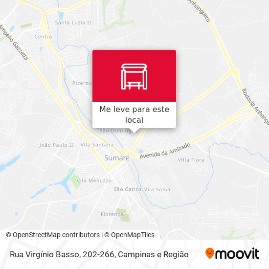 Rua Virgínio Basso, 202-266 mapa