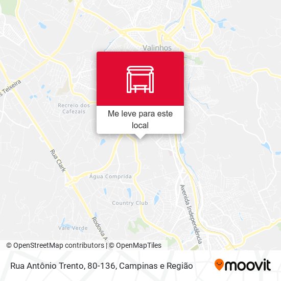 Rua Antônio Trento, 80-136 mapa