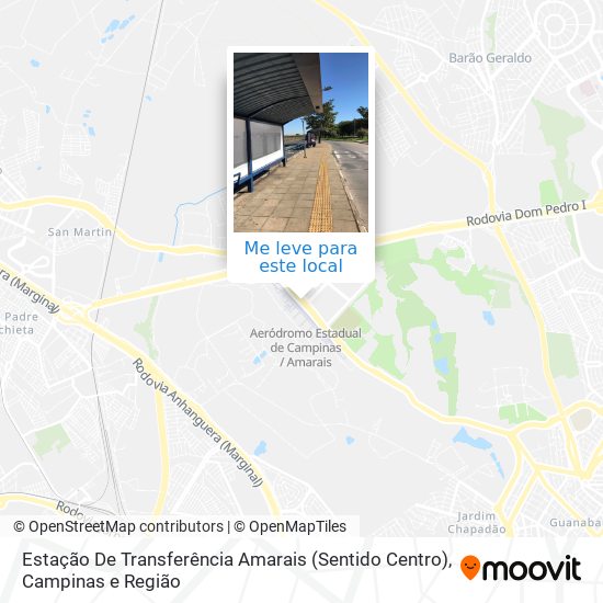 Estação De Transferência Amarais (Sentido Centro) mapa