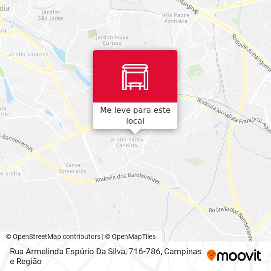 Rua Armelinda Espúrio Da Silva, 716-786 mapa
