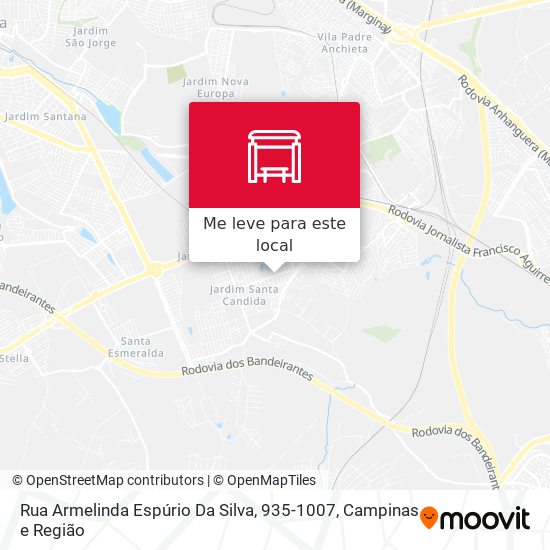 Rua Armelinda Espúrio Da Silva, 935-1007 mapa