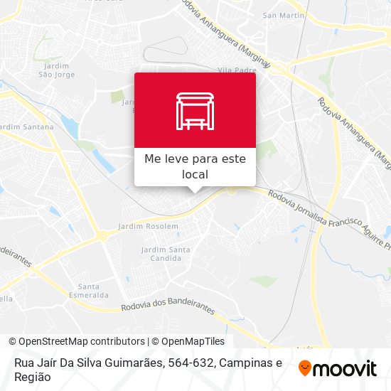 Rua Jaír Da Silva Guimarães, 564-632 mapa