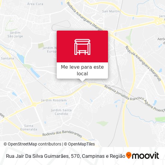 Rua Jaír Da Silva Guimarães, 570 mapa