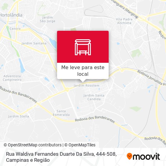 Rua Waldiva Fernandes Duarte Da Silva, 444-508 mapa