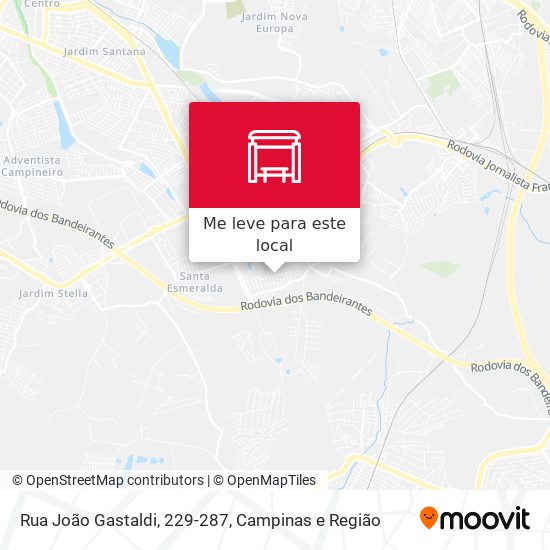Rua João Gastaldi, 229-287 mapa