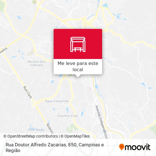 Rua Doutor Alfredo Zacarias, 850 mapa