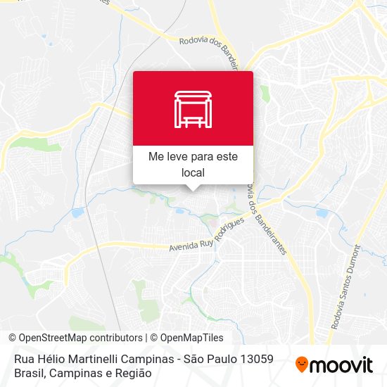 Rua Hélio Martinelli Campinas - São Paulo 13059 Brasil mapa