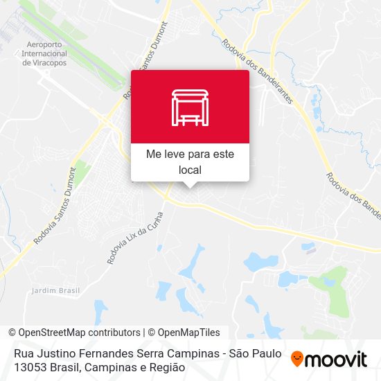 Rua Justino Fernandes Serra Campinas - São Paulo 13053 Brasil mapa
