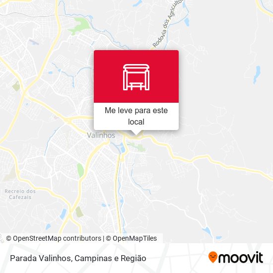 Parada Valinhos mapa