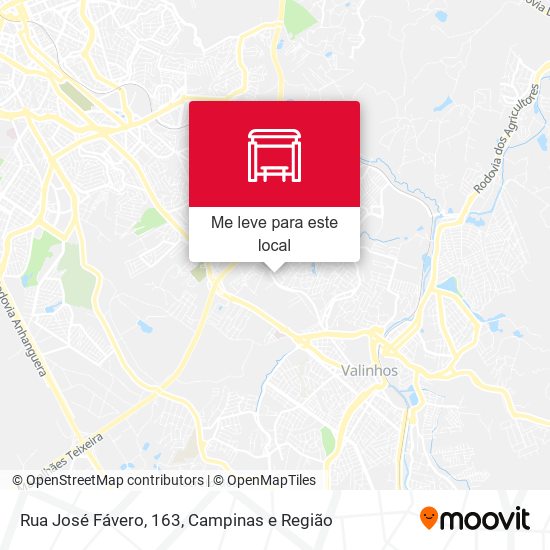 Rua José Fávero, 163 mapa