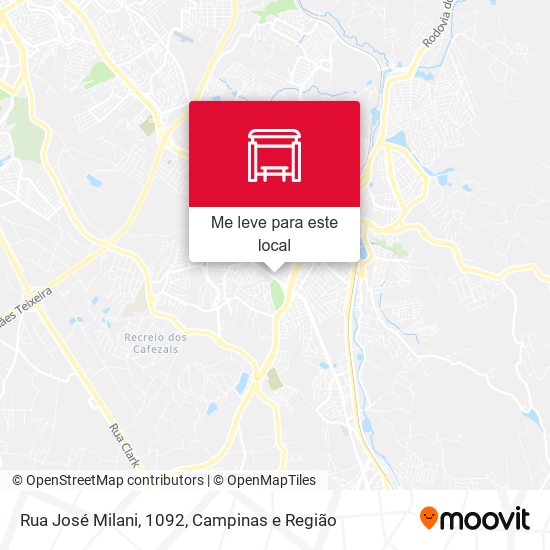Rua José Milani, 1092 mapa
