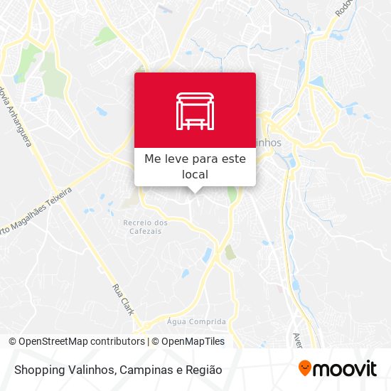 Shopping Valinhos mapa