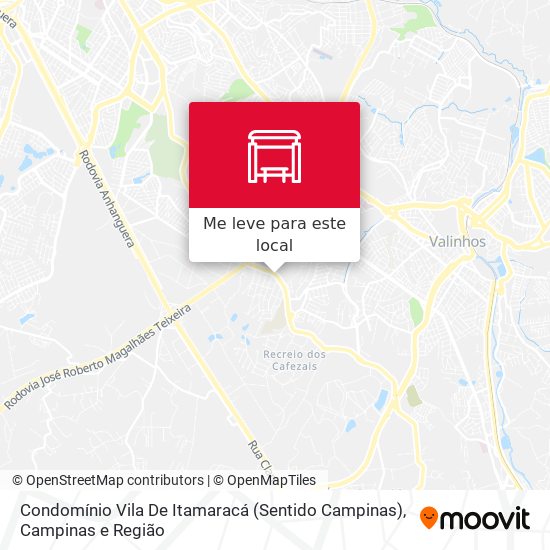 Condomínio Vila De Itamaracá (Sentido Campinas) mapa