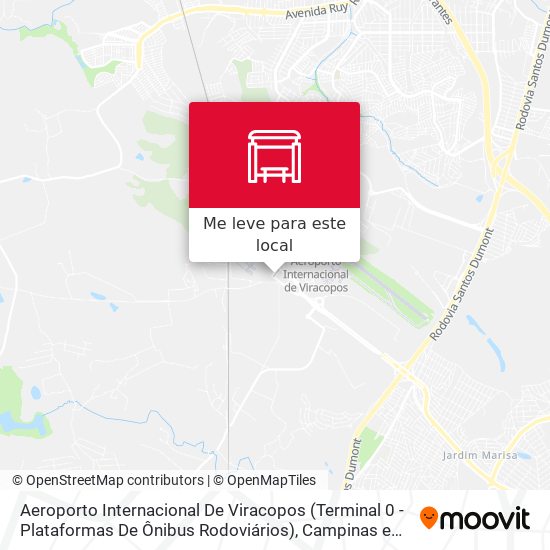 Aeroporto Internacional De Viracopos (Terminal 0 - Plataformas De Ônibus Rodoviários) mapa