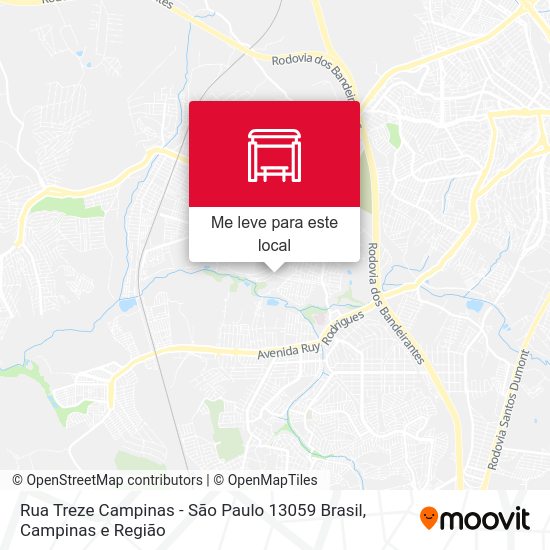 Rua Treze Campinas - São Paulo 13059 Brasil mapa