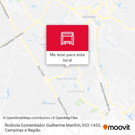 Rodovia Comendador Guilherme Manfrin, 932-1432 mapa