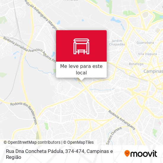 Rua Dna Concheta Pádula, 374-474 mapa