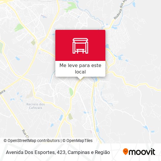 Avenida Dos Esportes, 423 mapa