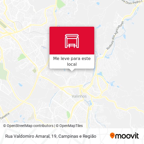 Rua Valdomiro Amaral, 19 mapa