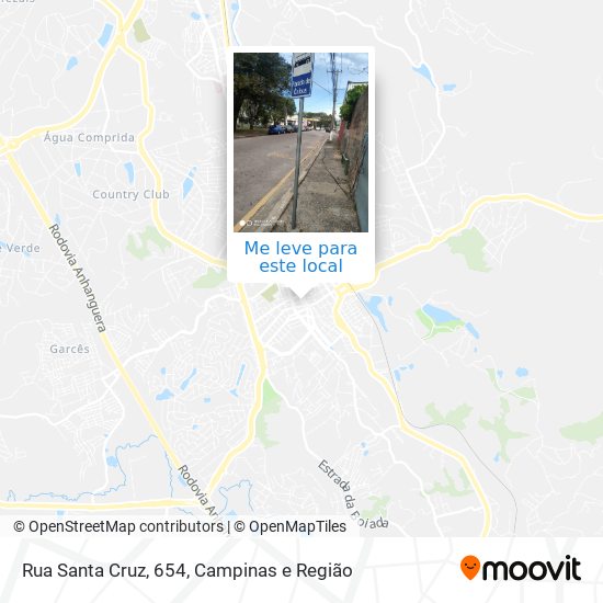 Rua Santa Cruz, 654 mapa