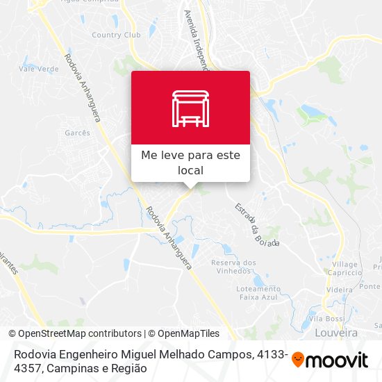 Rodovia Engenheiro Miguel Melhado Campos, 4133-4357 mapa
