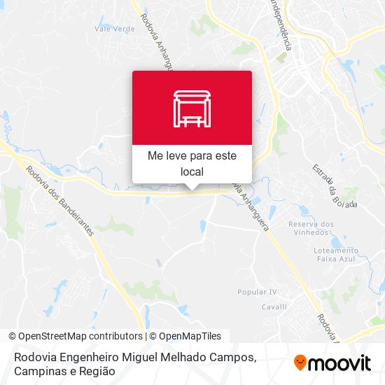 Rodovia Engenheiro Miguel Melhado Campos mapa