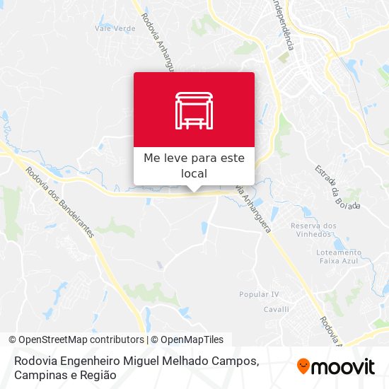 Rodovia Engenheiro Miguel Melhado Campos mapa