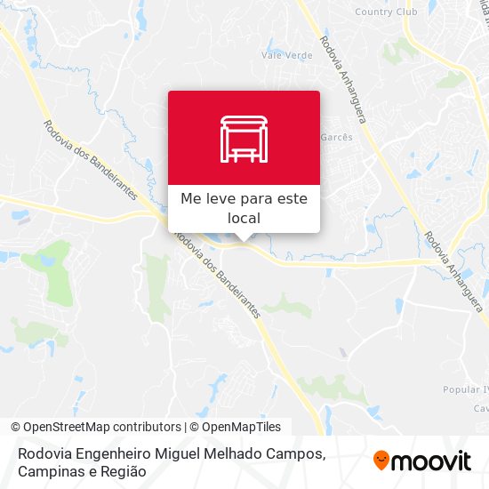 Rodovia Engenheiro Miguel Melhado Campos mapa