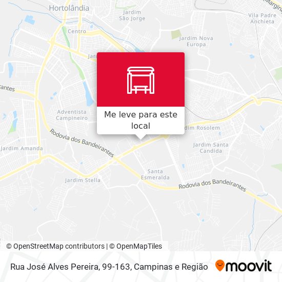 Rua José Alves Pereira, 99-163 mapa
