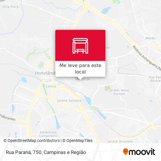 Rua Paraná, 750 mapa