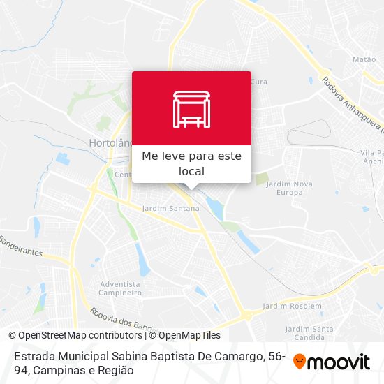 Estrada Municipal Sabina Baptista De Camargo, 56-94 mapa