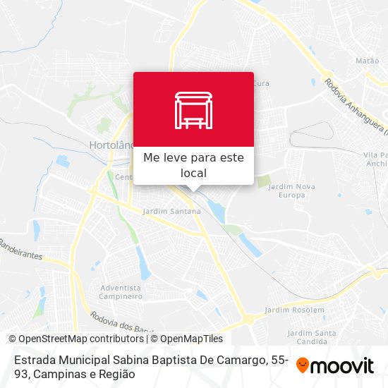 Estrada Municipal Sabina Baptista De Camargo, 55-93 mapa