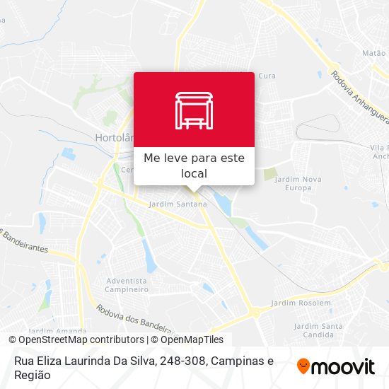 Rua Eliza Laurinda Da Silva, 248-308 mapa