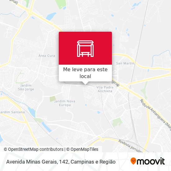 Avenida Minas Gerais, 142 mapa