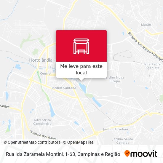 Rua Ida Zaramela Montini, 1-63 mapa