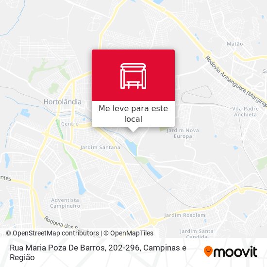 Rua Maria Poza De Barros, 202-296 mapa