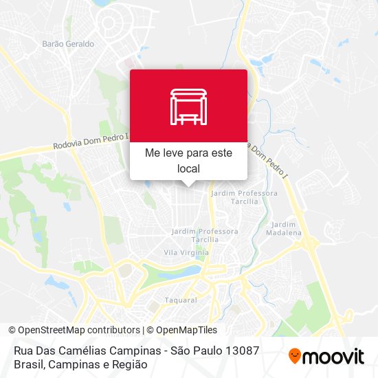 Rua Das Camélias Campinas - São Paulo 13087 Brasil mapa