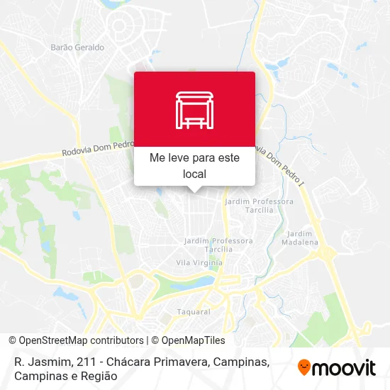 R. Jasmim, 211 - Chácara Primavera, Campinas mapa
