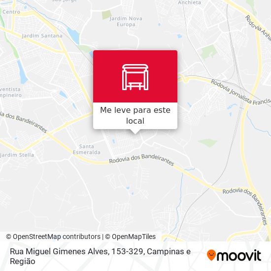 Rua Miguel Gimenes Alves, 153-329 mapa