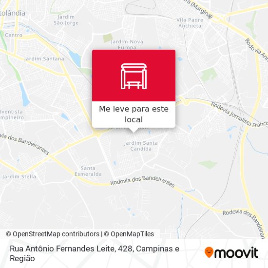 Rua Antônio Fernandes Leite, 428 mapa
