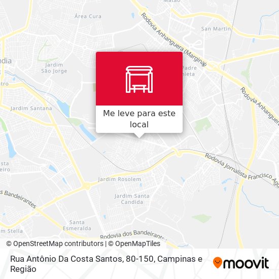 Rua Antônio Da Costa Santos, 80-150 mapa