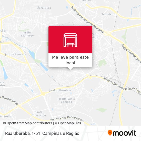 Rua Uberaba, 1-51 mapa