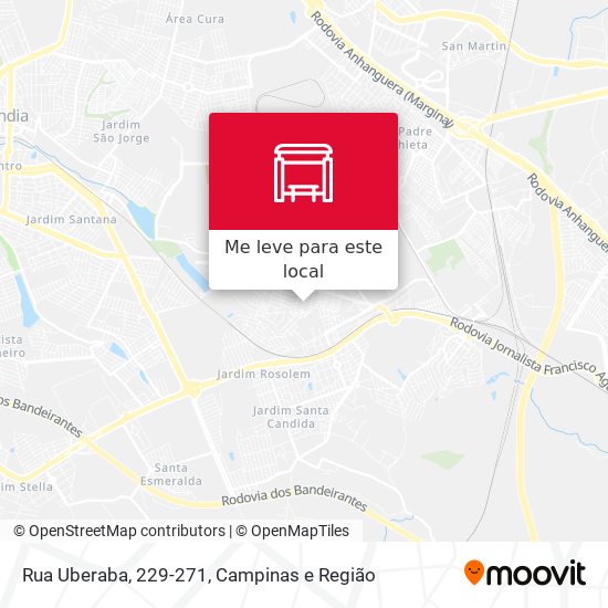 Rua Uberaba, 229-271 mapa