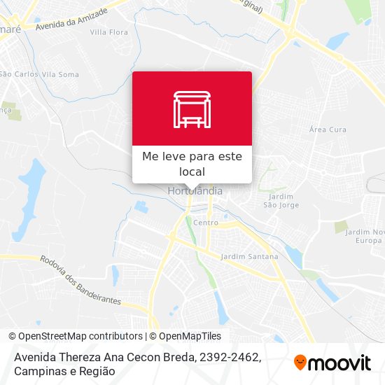 Avenida Thereza Ana Cecon Breda, 2392-2462 mapa
