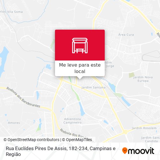 Rua Euclídes Píres De Assis, 182-234 mapa