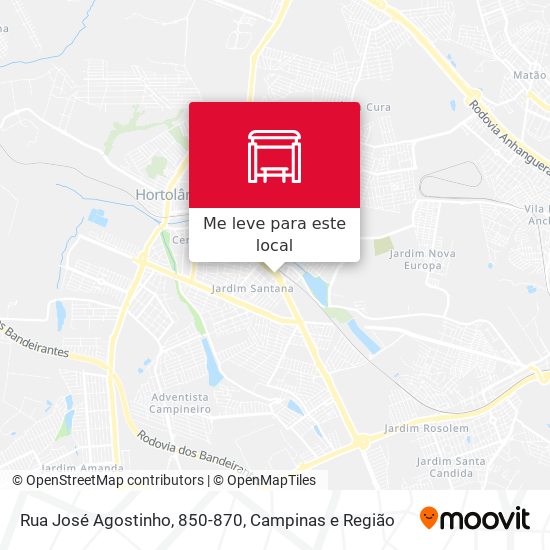 Rua José Agostinho, 850-870 mapa