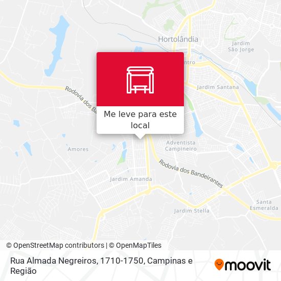 Rua Almada Negreiros, 1710-1750 mapa