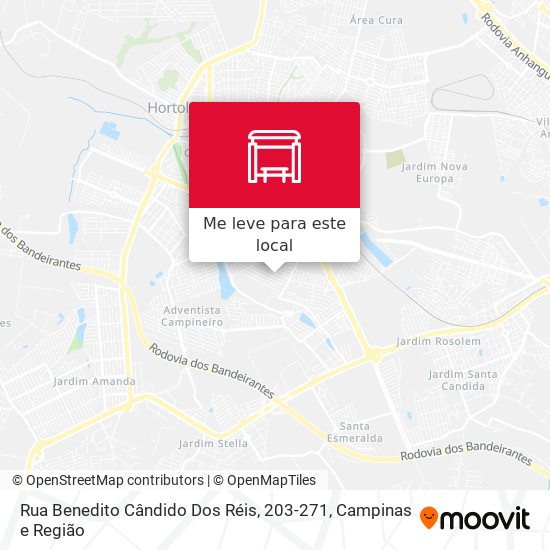 Rua Benedito Cândido Dos Réis, 203-271 mapa